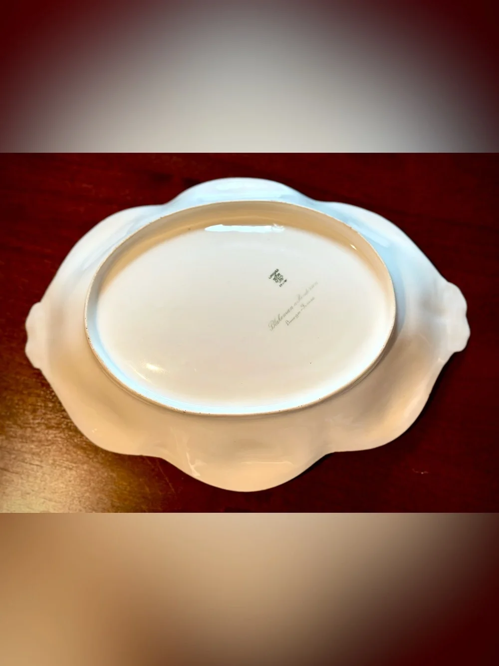 Antique Blakeman-Henderson Hand-Painted Serving Bowl, Limoges, France